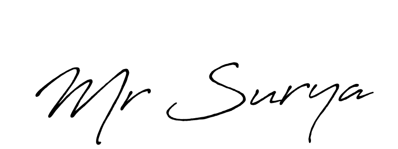 Similarly Antro_Vectra_Bolder is the best handwritten signature design. Signature creator online .You can use it as an online autograph creator for name Mr Surya. Mr Surya signature style 7 images and pictures png