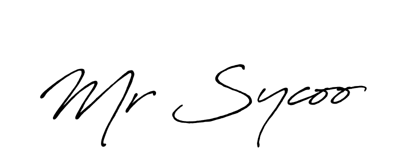 How to Draw Mr Sycoo signature style? Antro_Vectra_Bolder is a latest design signature styles for name Mr Sycoo. Mr Sycoo signature style 7 images and pictures png