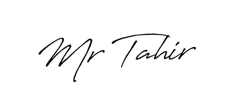 Design your own signature with our free online signature maker. With this signature software, you can create a handwritten (Antro_Vectra_Bolder) signature for name Mr Tahir. Mr Tahir signature style 7 images and pictures png