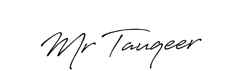 How to Draw Mr Tauqeer signature style? Antro_Vectra_Bolder is a latest design signature styles for name Mr Tauqeer. Mr Tauqeer signature style 7 images and pictures png