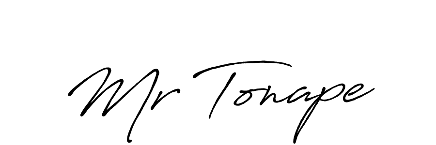 Use a signature maker to create a handwritten signature online. With this signature software, you can design (Antro_Vectra_Bolder) your own signature for name Mr Tonape. Mr Tonape signature style 7 images and pictures png