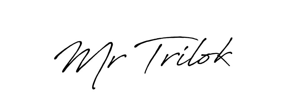How to make Mr Trilok signature? Antro_Vectra_Bolder is a professional autograph style. Create handwritten signature for Mr Trilok name. Mr Trilok signature style 7 images and pictures png