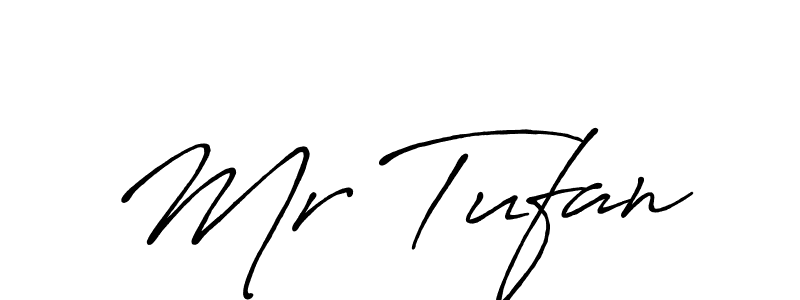 Design your own signature with our free online signature maker. With this signature software, you can create a handwritten (Antro_Vectra_Bolder) signature for name Mr Tufan. Mr Tufan signature style 7 images and pictures png