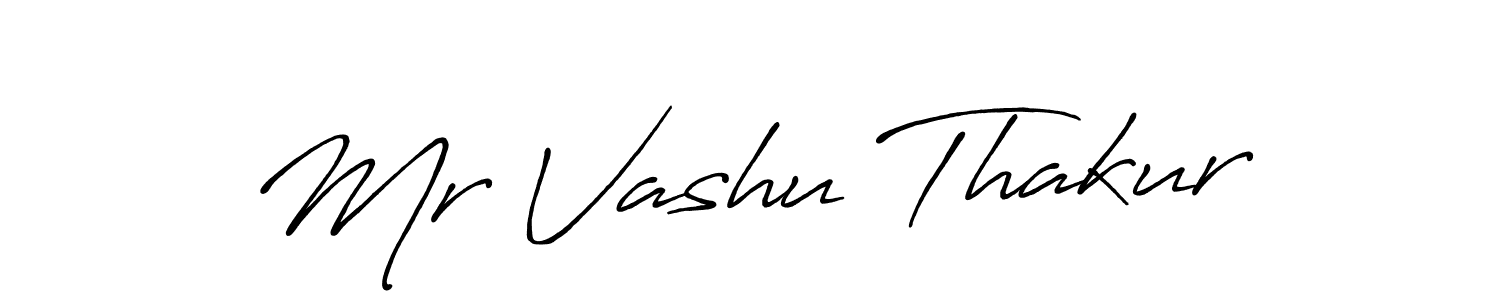 Also we have Mr Vashu Thakur name is the best signature style. Create professional handwritten signature collection using Antro_Vectra_Bolder autograph style. Mr Vashu Thakur signature style 7 images and pictures png