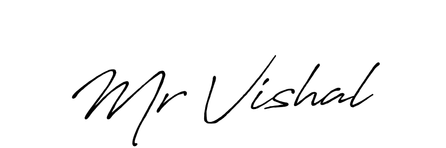 Use a signature maker to create a handwritten signature online. With this signature software, you can design (Antro_Vectra_Bolder) your own signature for name Mr Vishal. Mr Vishal signature style 7 images and pictures png