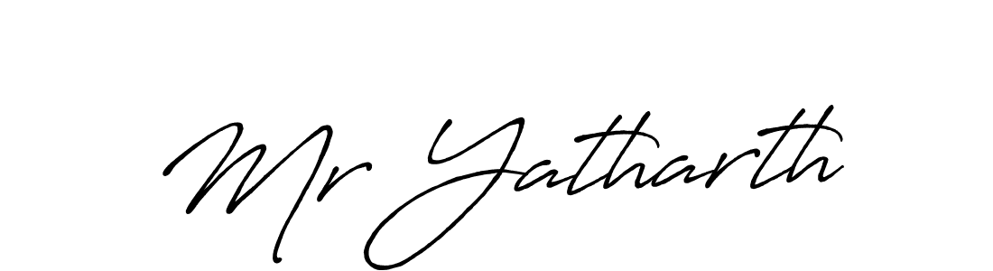 Make a beautiful signature design for name Mr Yatharth. With this signature (Antro_Vectra_Bolder) style, you can create a handwritten signature for free. Mr Yatharth signature style 7 images and pictures png