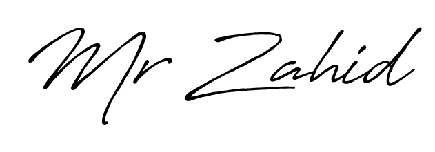 Practice writing Mr Zahid with the flow of Antro_Vectra_Bolder lettering. A fantastic source of inspiration for developing your personal signature style. Mr Zahid signature style 7 images and pictures png