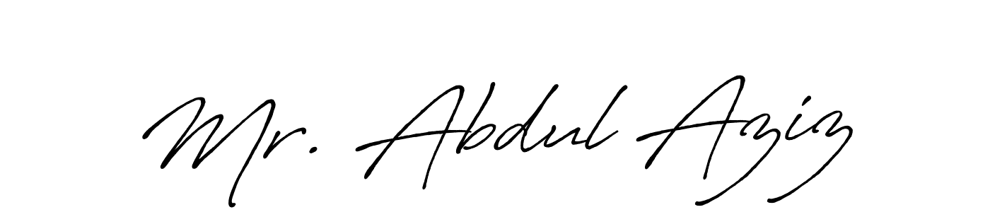 How to make Mr. Abdul Aziz signature? Antro_Vectra_Bolder is a professional autograph style. Create handwritten signature for Mr. Abdul Aziz name. Mr. Abdul Aziz signature style 7 images and pictures png