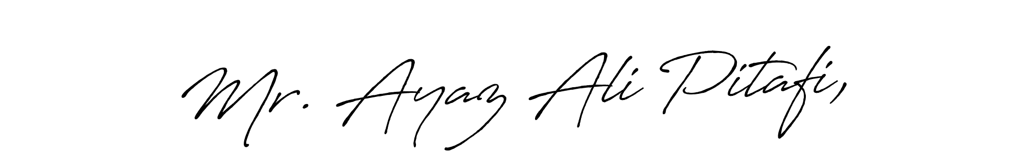 if you are searching for the best signature style for your name Mr. Ayaz Ali Pitafi,. so please give up your signature search. here we have designed multiple signature styles  using Antro_Vectra_Bolder. Mr. Ayaz Ali Pitafi, signature style 7 images and pictures png