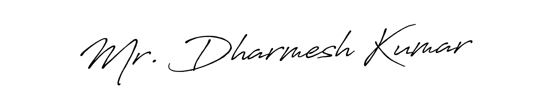 Also we have Mr. Dharmesh Kumar name is the best signature style. Create professional handwritten signature collection using Antro_Vectra_Bolder autograph style. Mr. Dharmesh Kumar signature style 7 images and pictures png