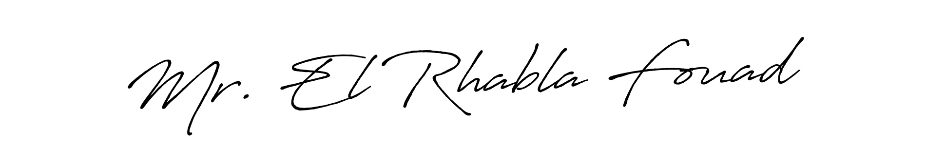 Use a signature maker to create a handwritten signature online. With this signature software, you can design (Antro_Vectra_Bolder) your own signature for name Mr. El Rhabla Fouad. Mr. El Rhabla Fouad signature style 7 images and pictures png