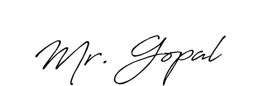 Mr. Gopal stylish signature style. Best Handwritten Sign (Antro_Vectra_Bolder) for my name. Handwritten Signature Collection Ideas for my name Mr. Gopal. Mr. Gopal signature style 7 images and pictures png