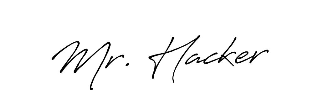 Use a signature maker to create a handwritten signature online. With this signature software, you can design (Antro_Vectra_Bolder) your own signature for name Mr. Hacker. Mr. Hacker signature style 7 images and pictures png