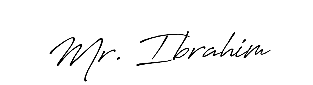 Also we have Mr. Ibrahim name is the best signature style. Create professional handwritten signature collection using Antro_Vectra_Bolder autograph style. Mr. Ibrahim signature style 7 images and pictures png