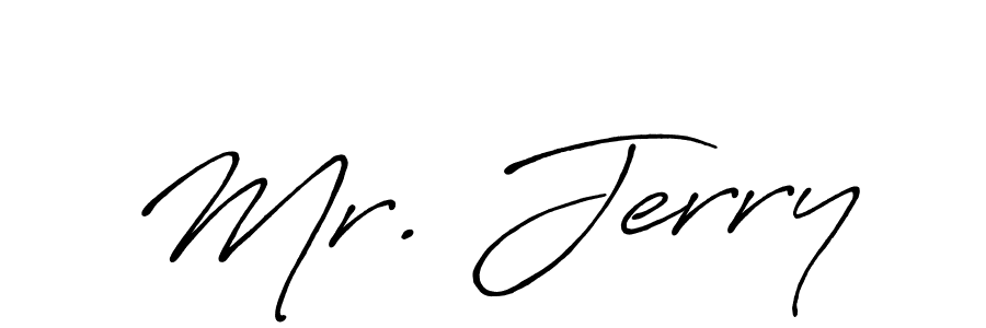How to make Mr. Jerry signature? Antro_Vectra_Bolder is a professional autograph style. Create handwritten signature for Mr. Jerry name. Mr. Jerry signature style 7 images and pictures png