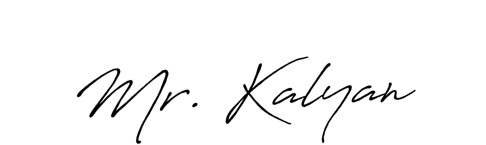 Design your own signature with our free online signature maker. With this signature software, you can create a handwritten (Antro_Vectra_Bolder) signature for name Mr. Kalyan. Mr. Kalyan signature style 7 images and pictures png