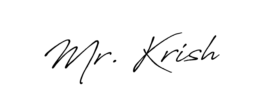 How to Draw Mr. Krish signature style? Antro_Vectra_Bolder is a latest design signature styles for name Mr. Krish. Mr. Krish signature style 7 images and pictures png