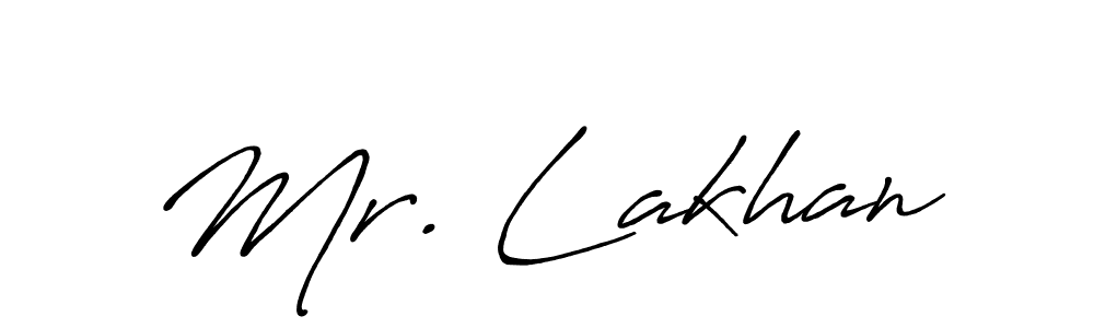 It looks lik you need a new signature style for name Mr. Lakhan. Design unique handwritten (Antro_Vectra_Bolder) signature with our free signature maker in just a few clicks. Mr. Lakhan signature style 7 images and pictures png