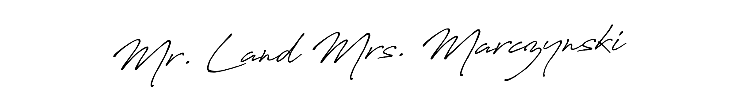 Mr. Land Mrs. Marczynski stylish signature style. Best Handwritten Sign (Antro_Vectra_Bolder) for my name. Handwritten Signature Collection Ideas for my name Mr. Land Mrs. Marczynski. Mr. Land Mrs. Marczynski signature style 7 images and pictures png