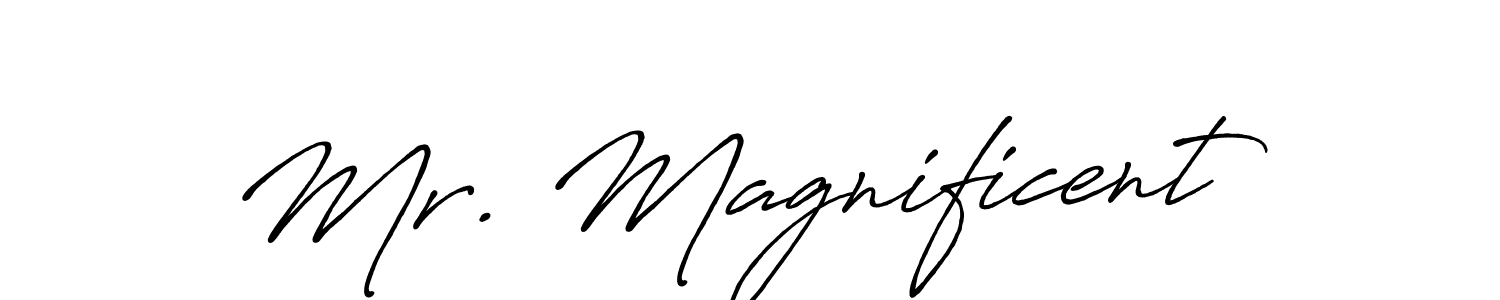 How to Draw Mr. Magnificent signature style? Antro_Vectra_Bolder is a latest design signature styles for name Mr. Magnificent. Mr. Magnificent signature style 7 images and pictures png