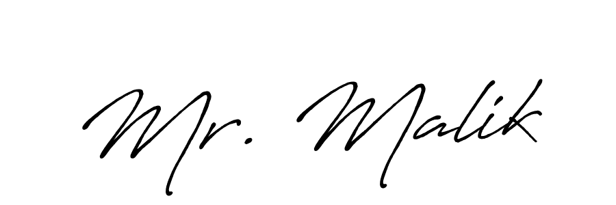 How to make Mr. Malik signature? Antro_Vectra_Bolder is a professional autograph style. Create handwritten signature for Mr. Malik name. Mr. Malik signature style 7 images and pictures png