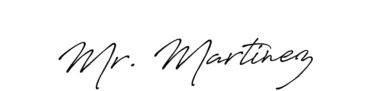 How to make Mr. Martinez name signature. Use Antro_Vectra_Bolder style for creating short signs online. This is the latest handwritten sign. Mr. Martinez signature style 7 images and pictures png