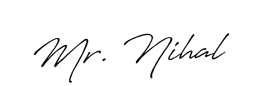 This is the best signature style for the Mr. Nihal name. Also you like these signature font (Antro_Vectra_Bolder). Mix name signature. Mr. Nihal signature style 7 images and pictures png