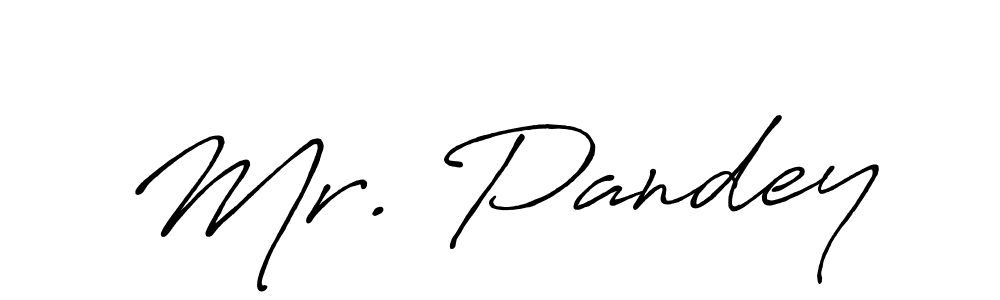 How to make Mr. Pandey signature? Antro_Vectra_Bolder is a professional autograph style. Create handwritten signature for Mr. Pandey name. Mr. Pandey signature style 7 images and pictures png