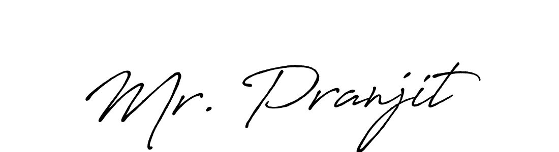 Make a beautiful signature design for name Mr. Pranjit. With this signature (Antro_Vectra_Bolder) style, you can create a handwritten signature for free. Mr. Pranjit signature style 7 images and pictures png