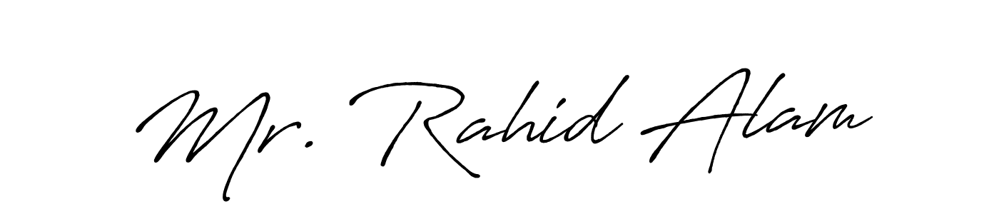 It looks lik you need a new signature style for name Mr. Rahid Alam. Design unique handwritten (Antro_Vectra_Bolder) signature with our free signature maker in just a few clicks. Mr. Rahid Alam signature style 7 images and pictures png