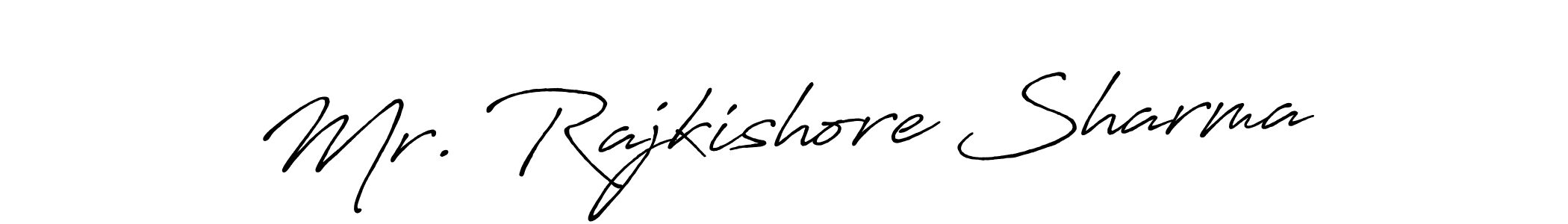 Create a beautiful signature design for name Mr. Rajkishore Sharma. With this signature (Antro_Vectra_Bolder) fonts, you can make a handwritten signature for free. Mr. Rajkishore Sharma signature style 7 images and pictures png