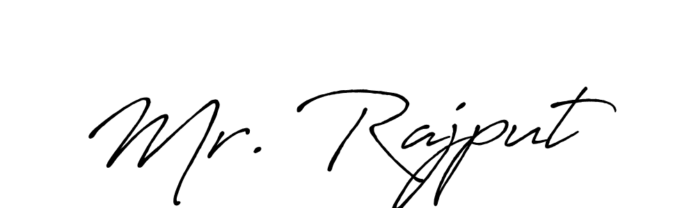 You should practise on your own different ways (Antro_Vectra_Bolder) to write your name (Mr. Rajput) in signature. don't let someone else do it for you. Mr. Rajput signature style 7 images and pictures png
