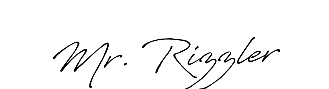 if you are searching for the best signature style for your name Mr. Rizzler. so please give up your signature search. here we have designed multiple signature styles  using Antro_Vectra_Bolder. Mr. Rizzler signature style 7 images and pictures png