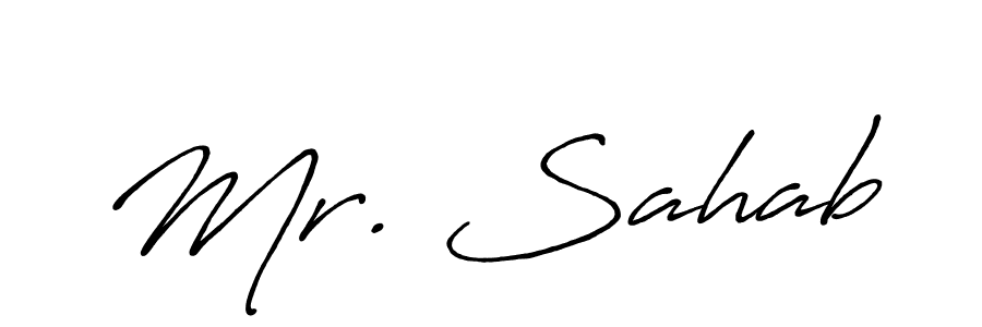 Antro_Vectra_Bolder is a professional signature style that is perfect for those who want to add a touch of class to their signature. It is also a great choice for those who want to make their signature more unique. Get Mr. Sahab name to fancy signature for free. Mr. Sahab signature style 7 images and pictures png