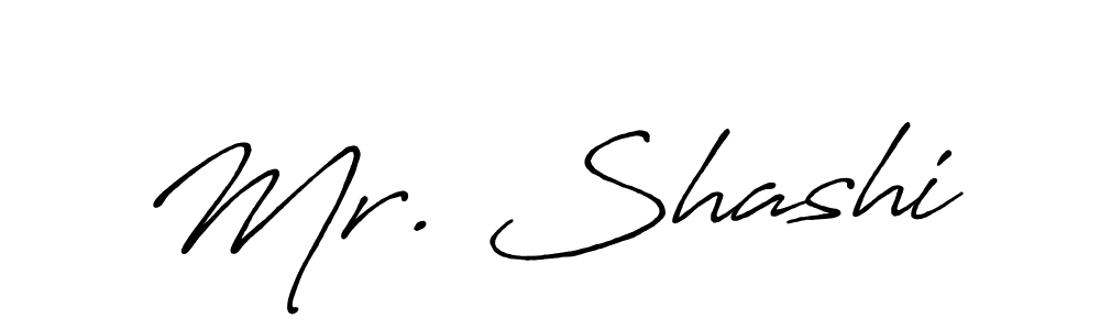 Use a signature maker to create a handwritten signature online. With this signature software, you can design (Antro_Vectra_Bolder) your own signature for name Mr. Shashi. Mr. Shashi signature style 7 images and pictures png