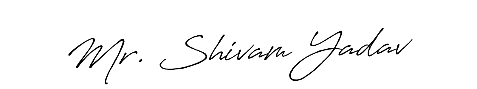 You can use this online signature creator to create a handwritten signature for the name Mr. Shivam Yadav. This is the best online autograph maker. Mr. Shivam Yadav signature style 7 images and pictures png