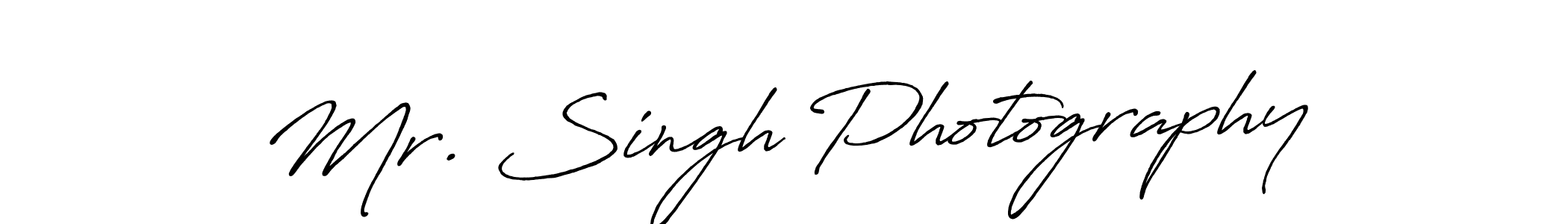 Make a beautiful signature design for name Mr. Singh Photography. With this signature (Antro_Vectra_Bolder) style, you can create a handwritten signature for free. Mr. Singh Photography signature style 7 images and pictures png