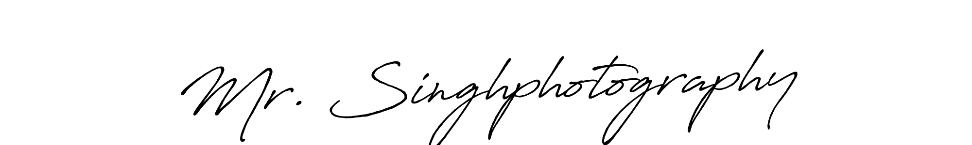 Make a beautiful signature design for name Mr. Singhphotography. With this signature (Antro_Vectra_Bolder) style, you can create a handwritten signature for free. Mr. Singhphotography signature style 7 images and pictures png