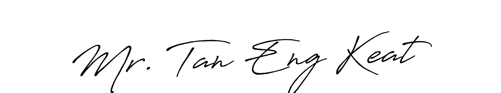 Create a beautiful signature design for name Mr. Tan Eng Keat. With this signature (Antro_Vectra_Bolder) fonts, you can make a handwritten signature for free. Mr. Tan Eng Keat signature style 7 images and pictures png