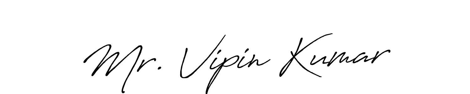 It looks lik you need a new signature style for name Mr. Vipin Kumar. Design unique handwritten (Antro_Vectra_Bolder) signature with our free signature maker in just a few clicks. Mr. Vipin Kumar signature style 7 images and pictures png