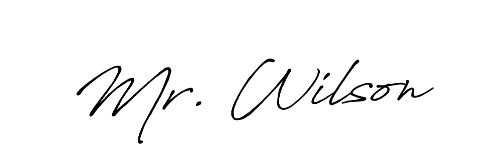 Mr. Wilson stylish signature style. Best Handwritten Sign (Antro_Vectra_Bolder) for my name. Handwritten Signature Collection Ideas for my name Mr. Wilson. Mr. Wilson signature style 7 images and pictures png