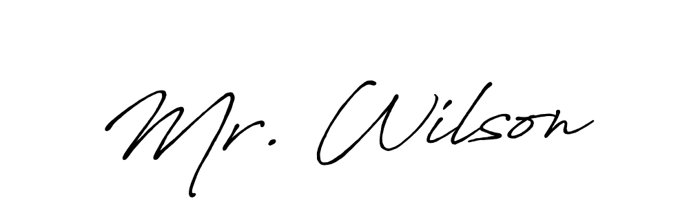 Antro_Vectra_Bolder is a professional signature style that is perfect for those who want to add a touch of class to their signature. It is also a great choice for those who want to make their signature more unique. Get Mr. Wilson name to fancy signature for free. Mr. Wilson signature style 7 images and pictures png