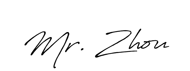 Create a beautiful signature design for name Mr. Zhou. With this signature (Antro_Vectra_Bolder) fonts, you can make a handwritten signature for free. Mr. Zhou signature style 7 images and pictures png