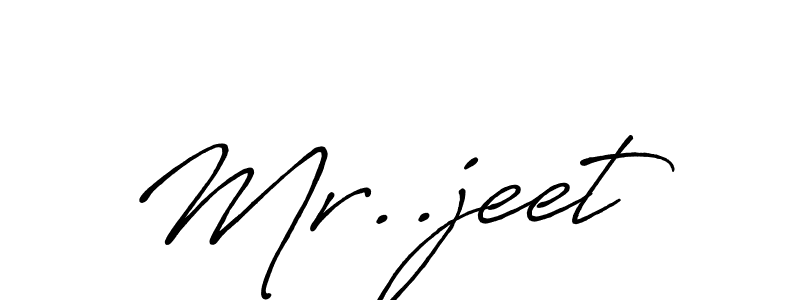 How to make Mr..jeet name signature. Use Antro_Vectra_Bolder style for creating short signs online. This is the latest handwritten sign. Mr..jeet signature style 7 images and pictures png