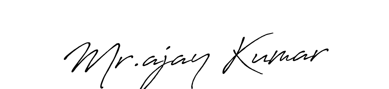 Design your own signature with our free online signature maker. With this signature software, you can create a handwritten (Antro_Vectra_Bolder) signature for name Mr.ajay Kumar. Mr.ajay Kumar signature style 7 images and pictures png