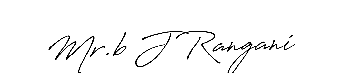 Also we have Mr.b J Rangani name is the best signature style. Create professional handwritten signature collection using Antro_Vectra_Bolder autograph style. Mr.b J Rangani signature style 7 images and pictures png