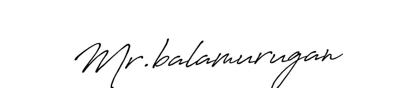 It looks lik you need a new signature style for name Mr.balamurugan. Design unique handwritten (Antro_Vectra_Bolder) signature with our free signature maker in just a few clicks. Mr.balamurugan signature style 7 images and pictures png