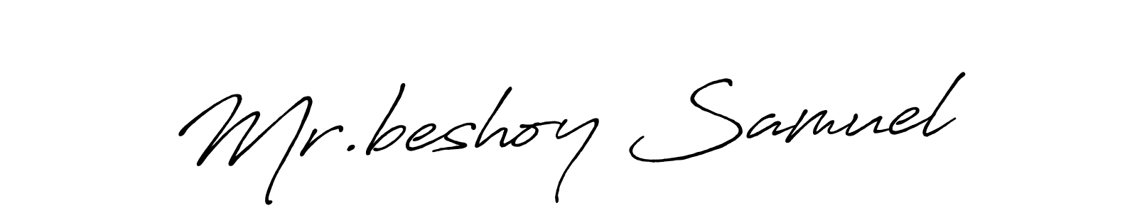 It looks lik you need a new signature style for name Mr.beshoy Samuel. Design unique handwritten (Antro_Vectra_Bolder) signature with our free signature maker in just a few clicks. Mr.beshoy Samuel signature style 7 images and pictures png