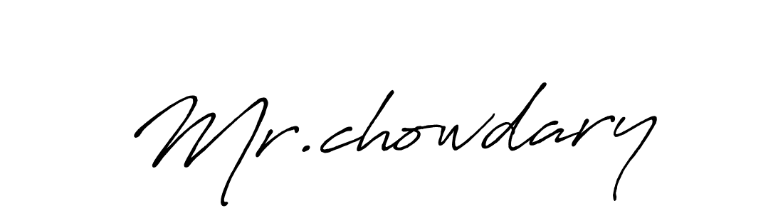 You should practise on your own different ways (Antro_Vectra_Bolder) to write your name (Mr.chowdary) in signature. don't let someone else do it for you. Mr.chowdary signature style 7 images and pictures png