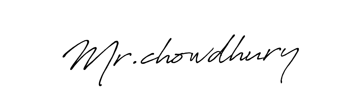 Also we have Mr.chowdhury name is the best signature style. Create professional handwritten signature collection using Antro_Vectra_Bolder autograph style. Mr.chowdhury signature style 7 images and pictures png